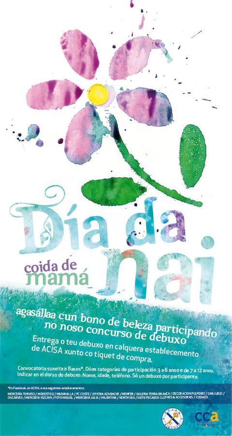 Acisa Ribadeo convoca el I Concurso de Dibujo del Día de la Madre. Está dirigido a niñ@s de 3 a 12 años. Los ganadores se llevarán bonos de belleza para regalar a sus mamás. 