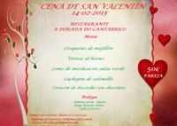 El restaurante ribadense A Dorada do Cantábrico ofrece una cena especial para San Valentín.