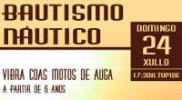 A praia focense de Tupide acollerá un bautismo náutico en motos de auga para maiores de 6 anos. Será este domingo, 24 de xullo. 