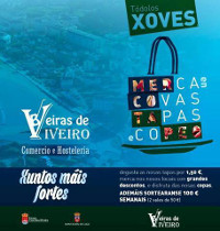 Beiras de Viveiro organiza a campaña "Merca en Covas, Tapas e Copeo", que se desenvolverá todos os xoves do mes de outubro. Haberá tapas a 1,50 euros, descontos e o sorteo semanal de 100 euros. 