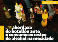 O 21 de decembro terá lugar unha táboa redonda sobre "Abordaxe do botellón ante o consumo excesivo de alcohol na mocidade". Será en Ribadeo na Casa do Mar. 