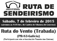 A Asociación de Sendeirismo Terras de Lourenzá organiza unha ruta a pé por Trabada. Será este sábado, 7 de febreiro.