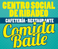 La cafetería del Centro Social de Ribadeo acoge este domingo, 8 de noviembre, una comida-baile.