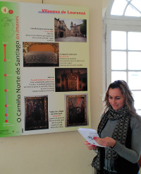 A sala de exposicións municipal de Lourenzá acolle ata o 18 de marzo unha mostra sobre o Camiño Norte de Santiago. 