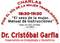 O salón de actos da Casa do Mar de Ribadeo acollerá esta sábado, 5 de marzo, dúas charlas do xinecólogo Cristóbal Garfia. 