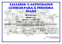 O 17 de outubro darán comezo os talleres e actividades lúdicas para a terceira idade, que organiza o Concello de Barreiros. 