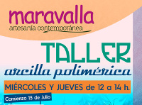 La tienda de artesanía Maravalla, de Ribadeo, acogerá un taller de arcilla polimérica los miércoles y los jueves a partir del 15 de julio.