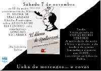 Unha de morcegos... e covas o vindeiro sábado, 7 de novembro, na Librería Bahía en Foz.