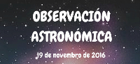 O día 19 de novembro haberá unha observación astronómica en Burela. Está organizada por Chao de Castro Altair.