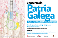 A Banda Municipal de Música de Ribadeo ofrecerá o seu concerto do día da patria galega no parque de San Francisco este sábado, 25 de xullo. 