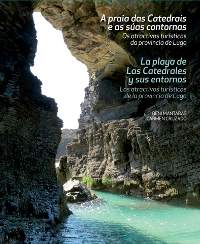 El libro "La playa de Las Catedrales y sus entornos" de Beni Mántaras y Carmen Cruzado también está a la venta en el Parador de Turismo de Ribadeo desde mediados de noviembre