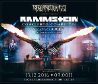 El 13 de diciembre Resurrection Fest pone a la venta las entradas del 7 de julio, día de la actuación de Rammstein en Viveiro. 