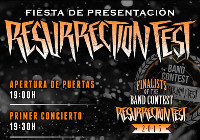 Este sábado, 16 de mayo, tendrá lugar en Madrid la fiesta presentación del Resurrection Fest. Será en la sala We Rock, donde también se celebrará la batalla final de bandas del Band Contest.