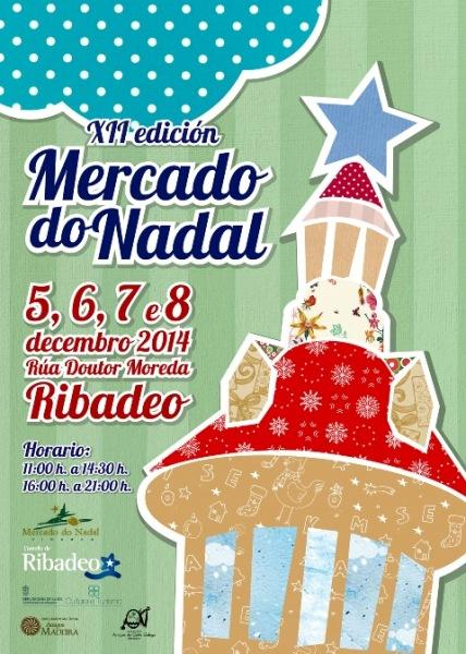 Esta mañá abríu as súas portas en Ribadeo o XII Mercado do Nadal. 25 expositores participarán neste mercado de artesanía e deseño ata o 8 de decembro.