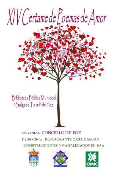 A Biblioteca Municipal de Foz convoca o seu XIV Certame de Poemas de Amor, o máis lonxevo da comarca. O prazo de presentación de traballos remata o 24 de febreiro.