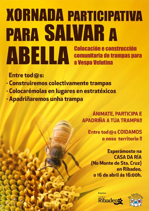 A Casa da Ría, en Ribadeo, acollerá este sábado, 16 de abril, unha xornada sobre a construción e colocación de trampas para a avespa velutina. 