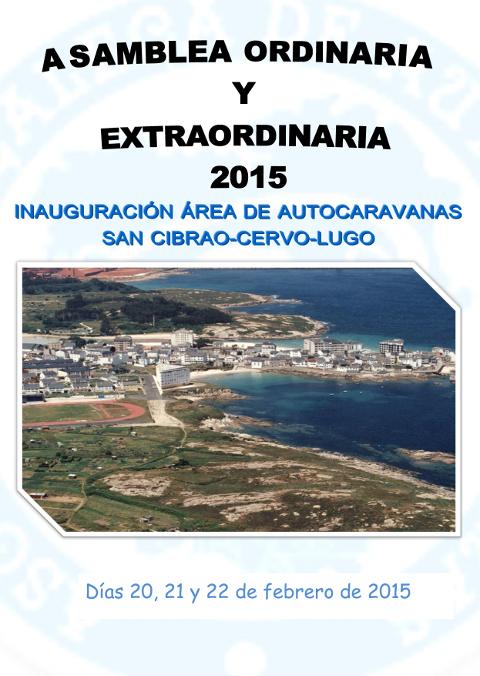 Unhas 80 autocaravanas de diferentes puntos de Galicia reúnense do 20 ao 22 de febreiro en Cervo. Alí inaugúrase un área para elas, que está situada preto do campo de fútbol. 