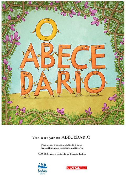 Os xoves 8 e 15 de outubro a Librería Bahía, de Foz, acollerá a actividade "Vén xogar ao abecedario", destinada a nen@s a partir de 3 anos. 