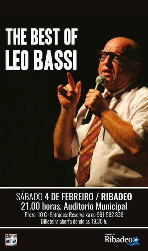 Leo Bassi leva o mellor da súa carreira artística a Ribadeo. Será o 4 de febreiro no auditorio municipal Hernán Naval. 