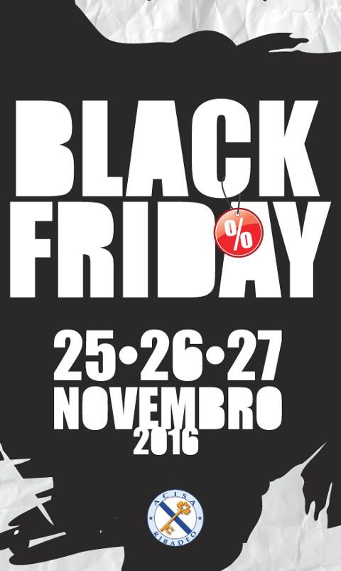 Cerca de 40 establecimientos comerciales participan en la nueva edición del Black Friday en Ribadeo. Está organizada por Acisa y será del 25 al 27 de noviembre.