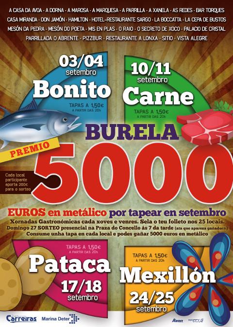 La hostelería de Burela sorteará en septiembre 5.000 euros en metálico. Salir de tapas los jueves y los viernes tiene premio. 