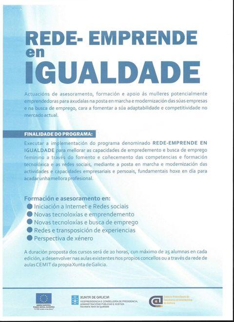 Burela acollerá a partir deste luns un curso sobre novas tecnoloxías e emprendemento dirixido a mulleres. A actividade levarase a cabo ata o 10 de decembro na Aula CEMIT, en horario de 16 a 20 horas.