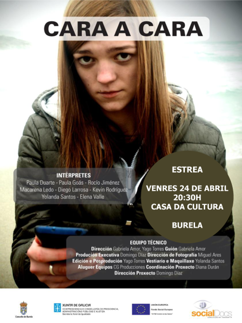 O 24 de abril estrearase en Burela a curtametraxe "Cara a cara". A proxección forma parte dun proxecto da Concellería de Igualdade. 