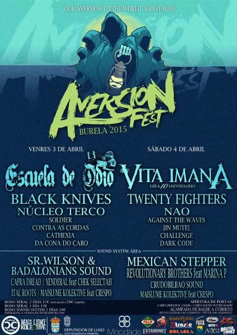 O Aversion Fest reivindica a música underground por quinto ano consecutivo. O festival terá lugar os días 3 e 4 de abril en Burela. 