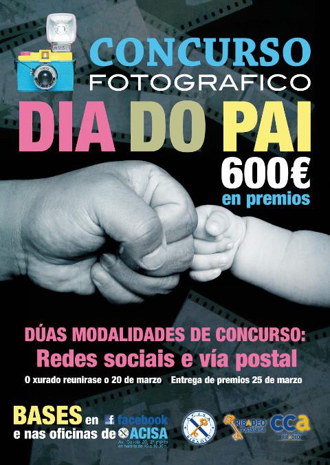 Acisa Ribadeo pone en marcha una nueva edición del concurso fotográfico del día del padre. Las imágenes pueden presentarse hasta el 19 de marzo. En juego están 600 euros en premios. 
