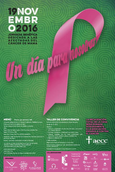 El 19 de noviembre en Viveiro tendrá lugar una jornada benéfica dedicada a las afectadas por cáncer de mama. La iniciativa se denomina "Un día para nosotras".