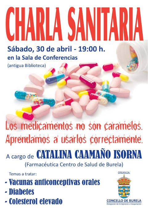 O salón de conferencias, de Burela, acollerá o 30 de abril unha charla dirixida aos inmigrantes sobre os medicamentos e a súa utilización. Está organizada polo Concello. 