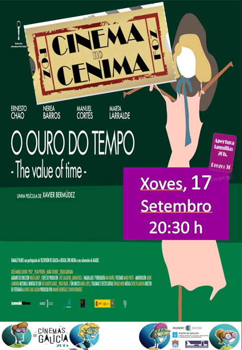 O ciclo Cinema no Cenima de Foz volve este xoves, día 17, coa proxección da película "O ouro do tempo". 