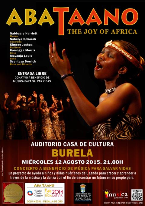 A Casa da Cultura de Burela acollerá un concerto solidario co obxectivo de conseguir fondos para nen@s orf@s de Uganda. Será o 12 de agosto. 