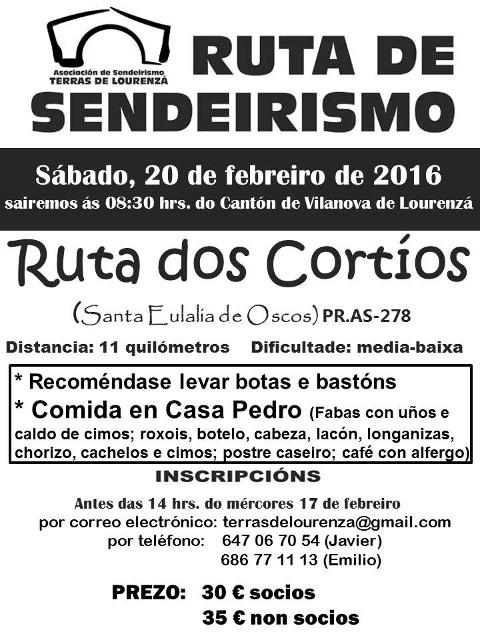 Terras de Lourenzá continúa este sábado, 20 de febreiro, en Santa Eulalia de Oscos coas súas rutas de sendeirismo. 