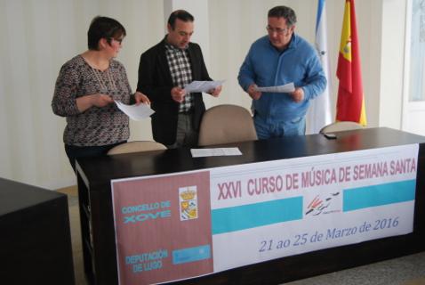 Xove será escenario do 21 ao 25 de marzo do XXVI Curso de Música Semana Santa 2016. Ademáis de formación inclúe dous concertos. 