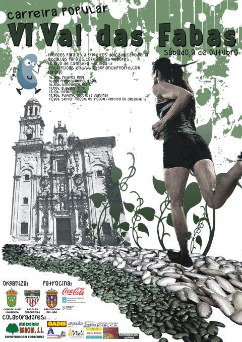 A VI carreira popular Val das Fabas terá lugar en Lourenzá o 3 de outubro. Haberá trofeos, medallas, camisetas e bolsas de fabas para os premiados.