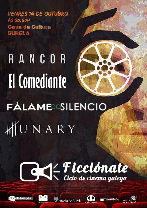 O 14 de outubro chega a Burela Ficciónate, un ciclo de cinema dos talentos do audiovisual.