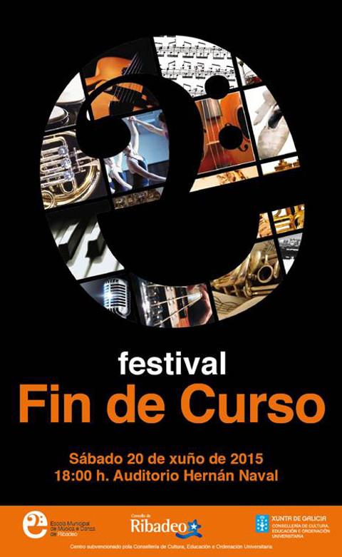 Mañá, 20 de xuño, celébrase no Auditorio Municipal de Ribadeo o Festival Fin de Curso da EMMeD, que estará dedicado ás bandas de rock.