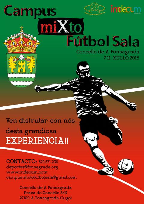 A Fonsagrada será o primeiro destino da xira de fútbol sala Imdecum 2015, que coordina o ex xogador do CD Burela FS Pescados Rubén Juanma Marrube. 