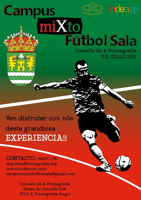 A Fonsagrada será o primeiro destino da xira de fútbol sala Imdecum 2015, que coordina o ex xogador do CD Burela FS Pescados Rubén Juanma Marrube.