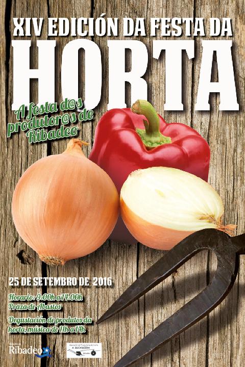 O 25 de setembro celébrase en Ribadeo a XIV Feira da Horta, coa que rematan os Mercados dos Domingos. Haberá venda de produtos da terra, degustación e música. 