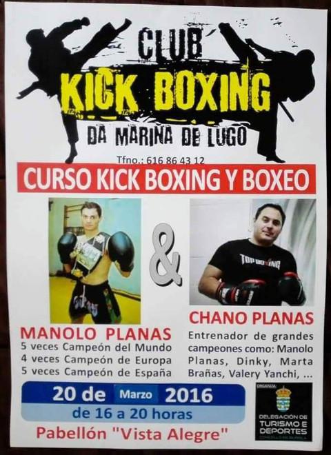 Burela será escenario o 20 de marzo dun curso de kick boxing e boxeo, que impartirán Chano e Manolo Planas.