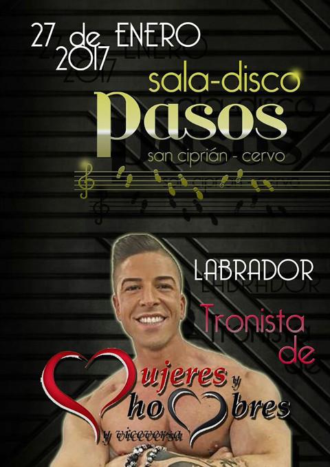 El famoso José Labrador estará el 27 de enero en la Sala Disco Pasos, de San Ciprián. 