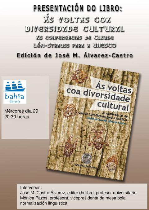 Este mércores, 29 de abril, preséntase na Librería Bahía, de Foz, o libro "Ás voltas coa diversidade cultural".