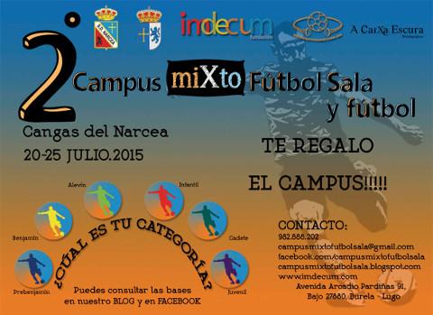 Cangas de Narcea abre el plazo de inscripción para el campus de fútbol sala, que organiza la Fundación Indecum.