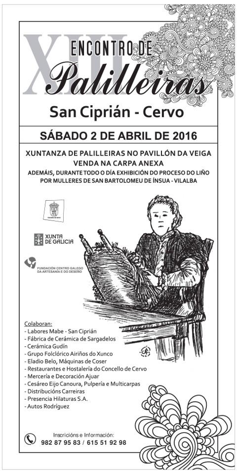 O XIII Encontro de Palilleiras, que se celebrará o 2 de abril en San Ciprián, contará con 600 participantes. 