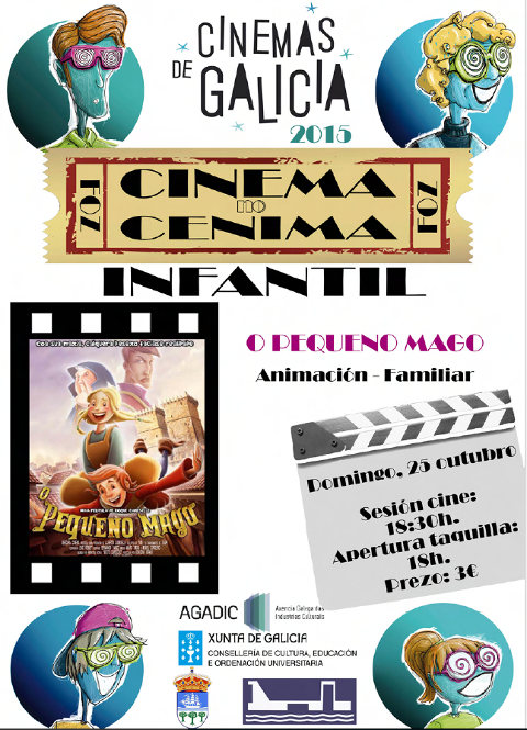 O Cenima de Foz proxecta esta fin de semana, o 23 e o 25 de outubro, un audiovisual de Otero Regal e unha película infantil.