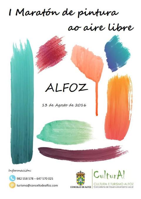 Alfoz será escenario este sábado, 13 de agosto, do I Maratón de Pintura ao Aire Libre, que organiza a Área de Cultura e Turismo do Concello.