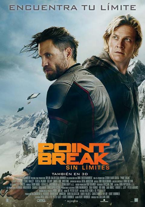 El 8 de enero se estrena en Cines Viveiro "Point Break (Sin límites)". Además siguen proyectando "Carlitos y Snoopy", "Palmeras en la nieve", "Padres por desigual" y "Star Wars: el despertar de la fuerza". 