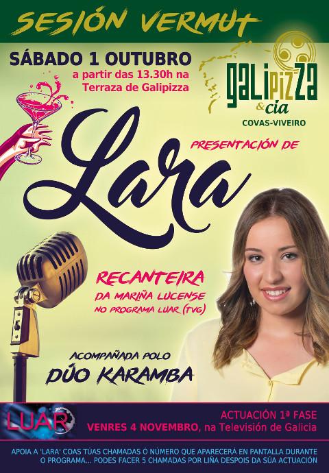 A "Recanteira" que representará á Mariña no programa Luar da TVG esta tempada actuará este sábado, 1 de outubro, en Galipizza en Viveiro. 